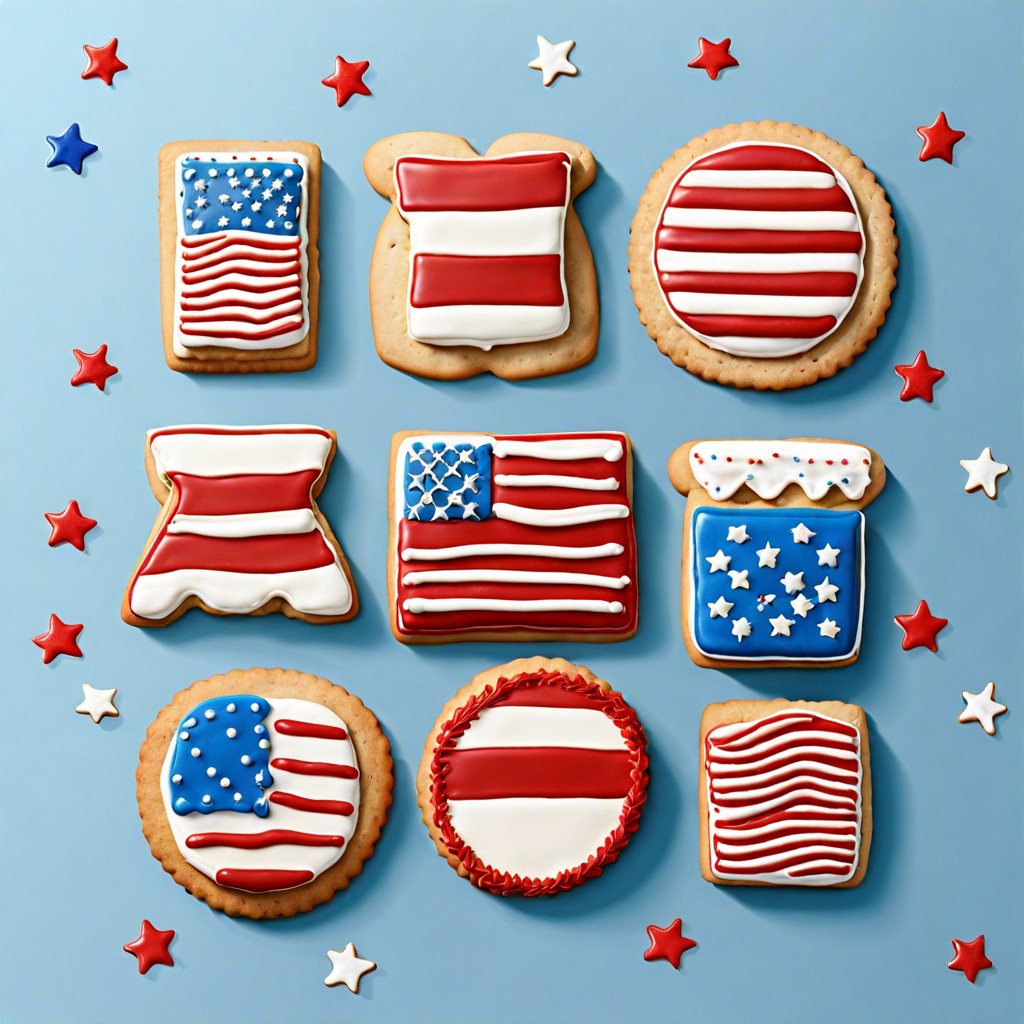 flag shaped cookies