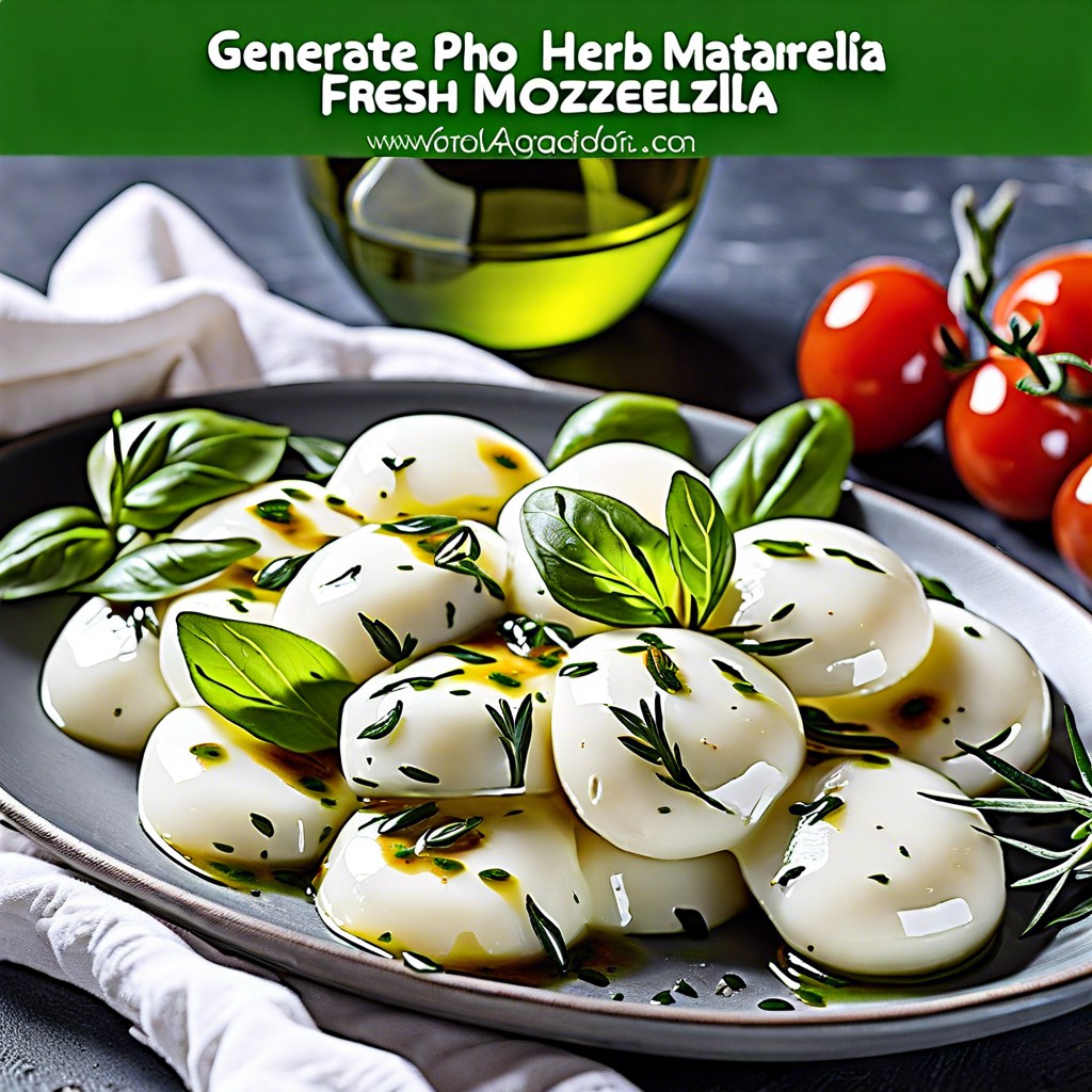 fresh herb marinated mozzarella