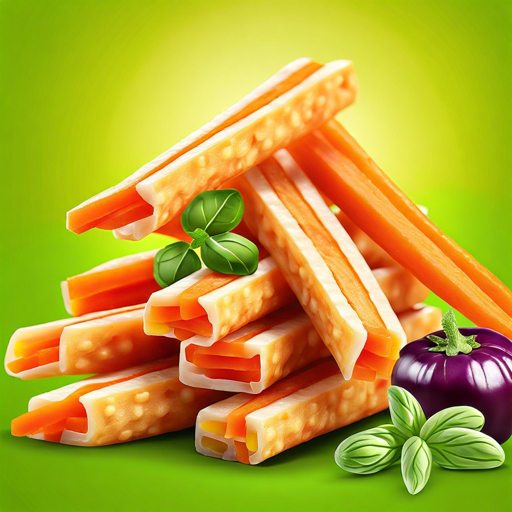 fresh vegetable sticks with hummus