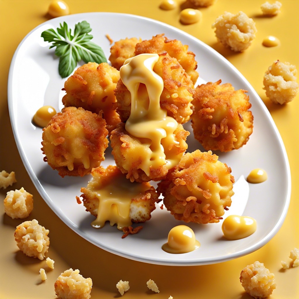 fried macaroni and cheese balls