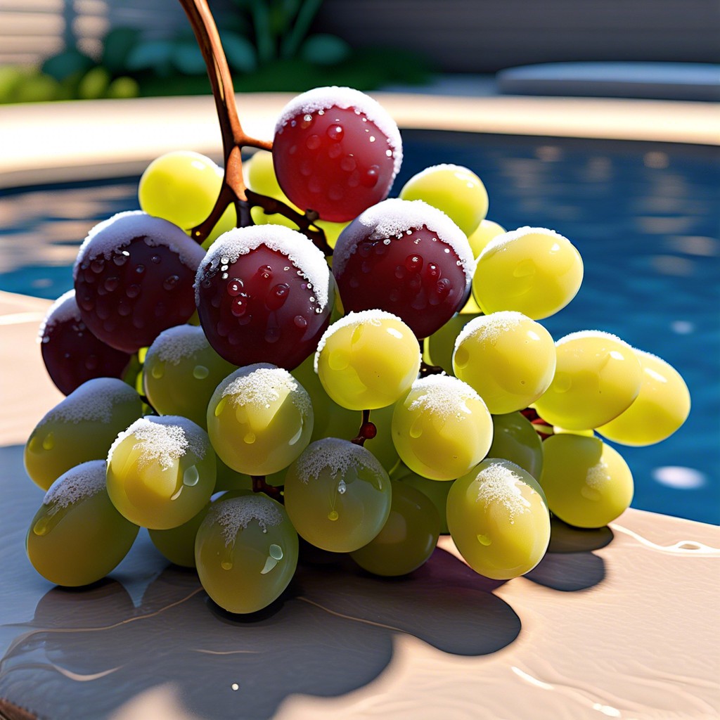 frozen grapes