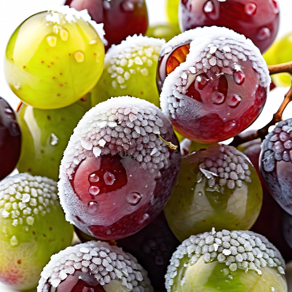 frozen grapes