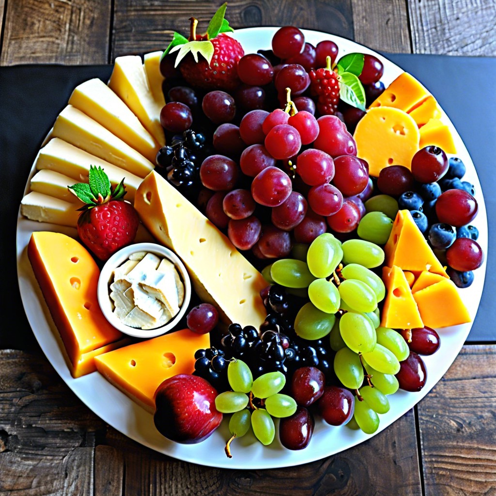 fruit and cheese platter