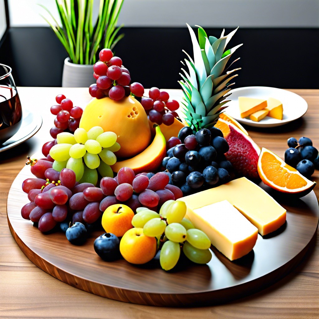 fruit and cheese platters