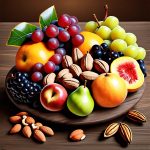 fruit and nut platter seasonal fruits and assorted nuts
