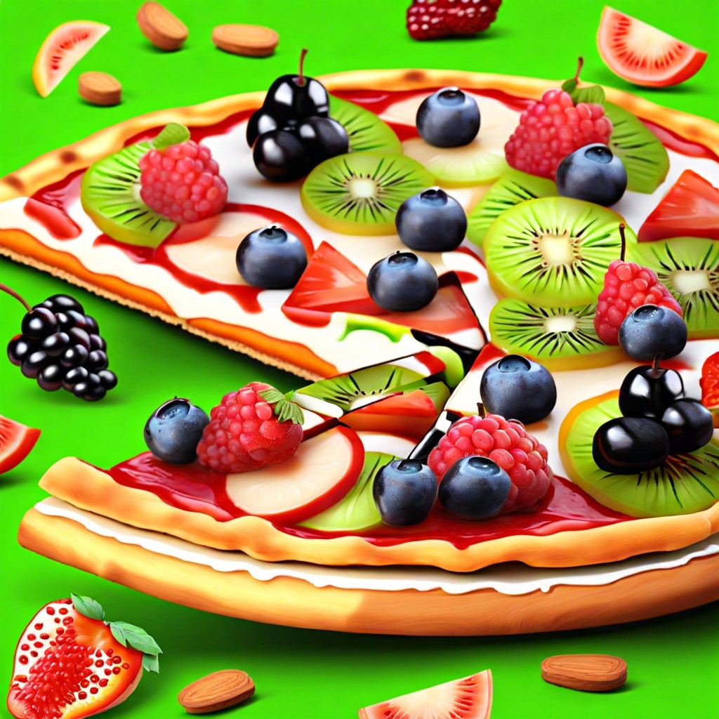 fruit pizza slices