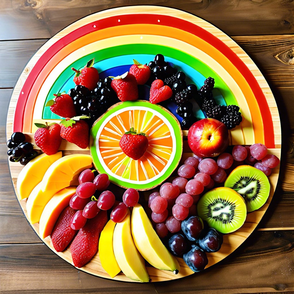 fruit rainbow board