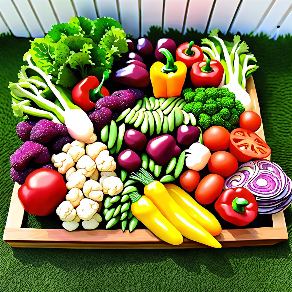 garden fresh veggie platter