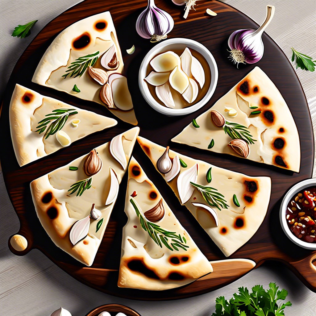 garlic naan slices