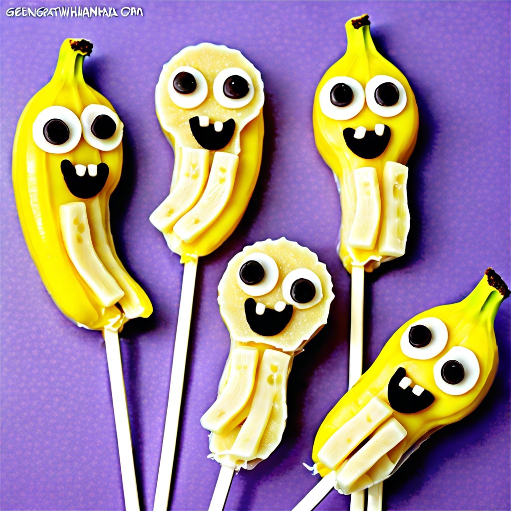 ghostly banana pops
