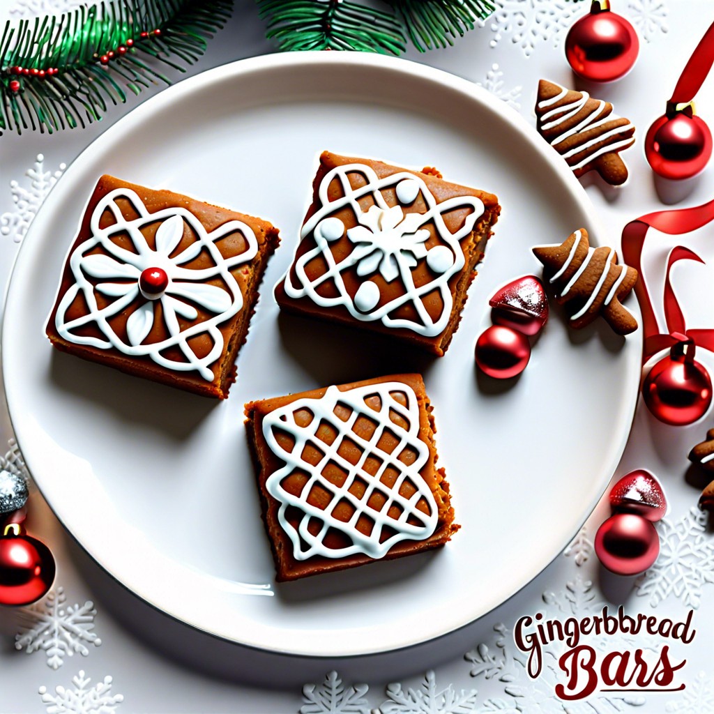 gingerbread cookie bars