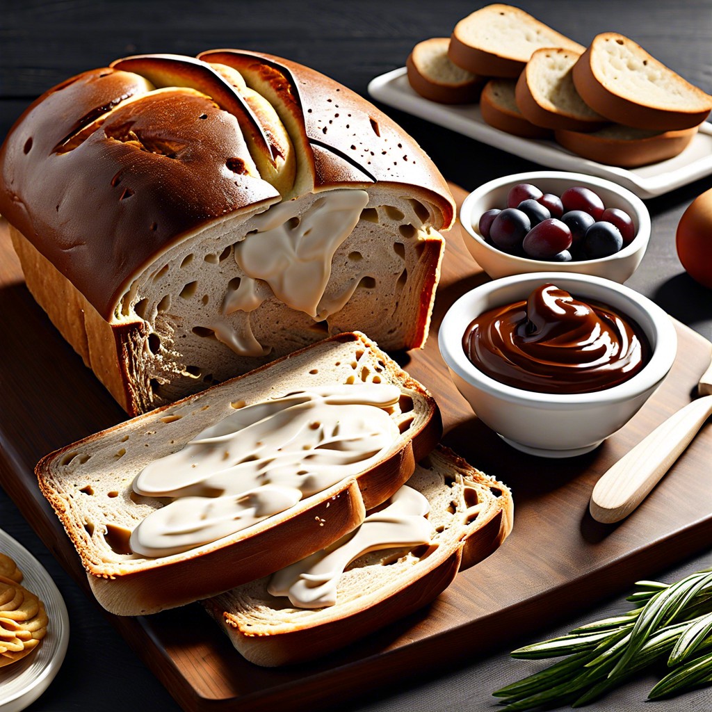 gourmet artisan bread and spreads