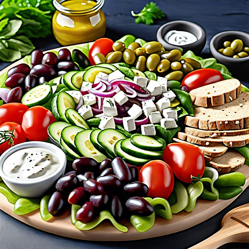 greek salad board