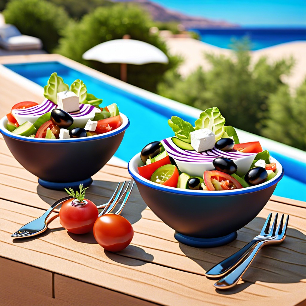 greek salad cups