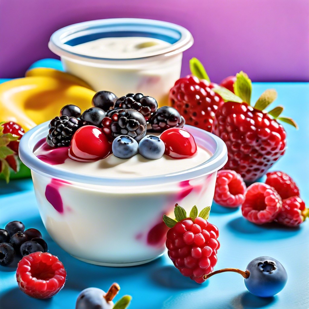 greek yogurt and berries