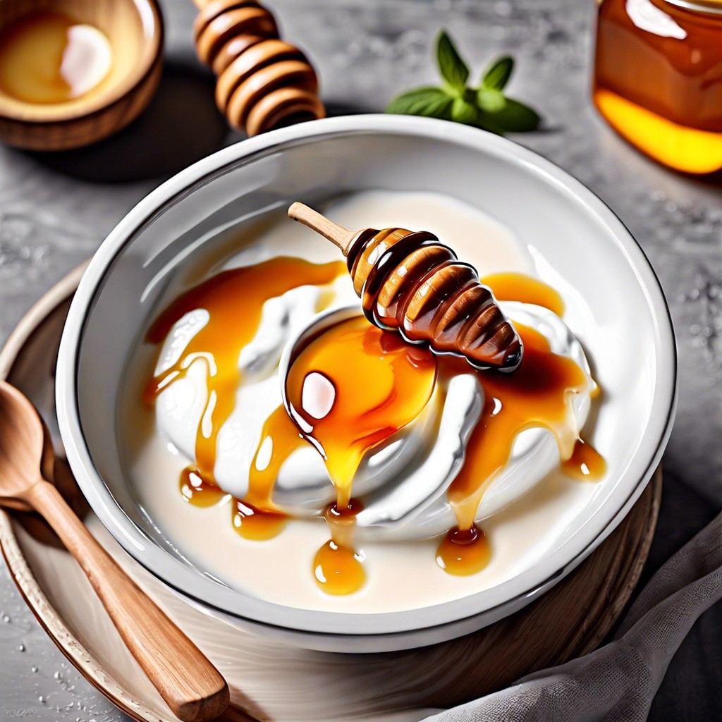 greek yogurt and honey