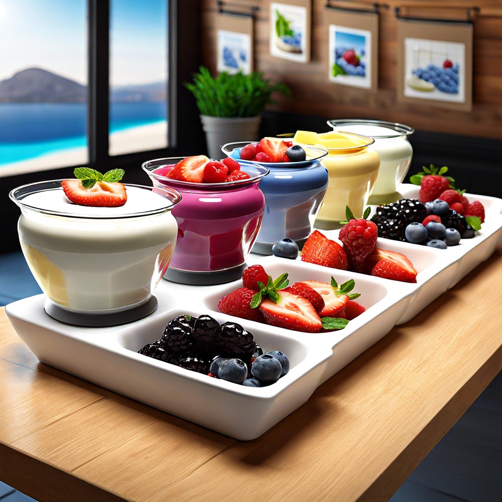 greek yogurt parfait station