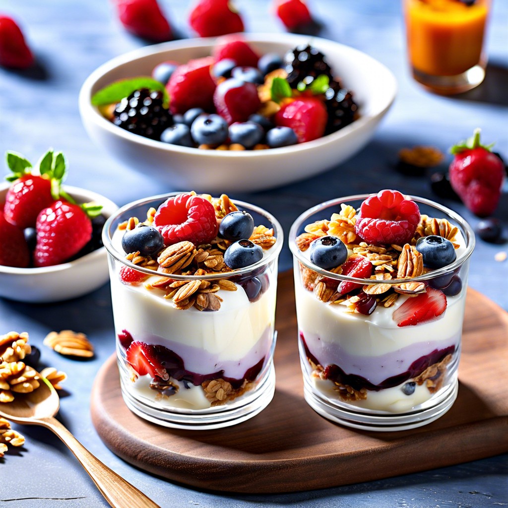 greek yogurt parfaits with granola