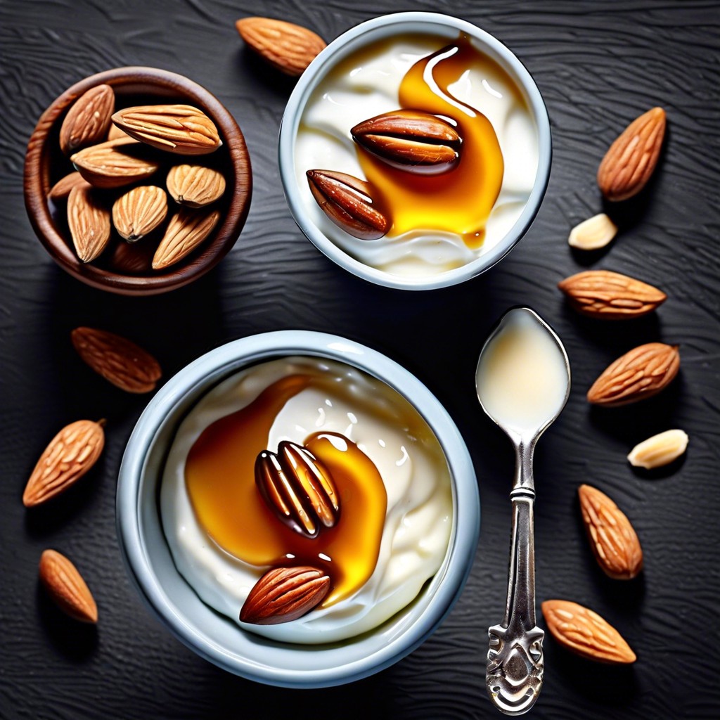 greek yogurt with honey and almonds