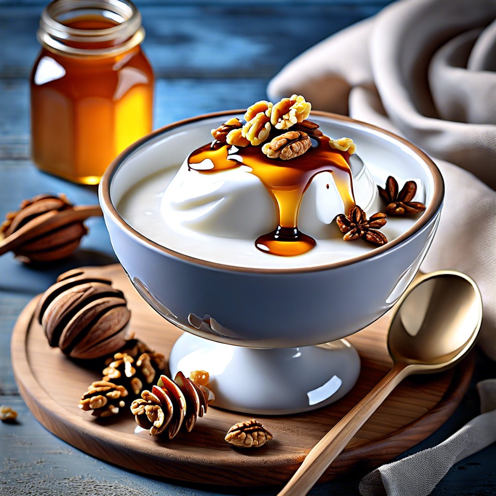 greek yogurt with honey and walnuts