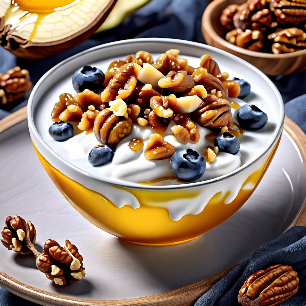 greek yogurt with honey and walnuts