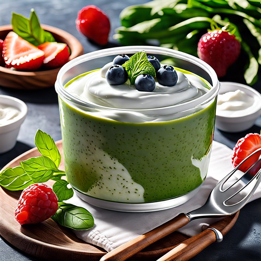 greek yogurt with isagenix greens
