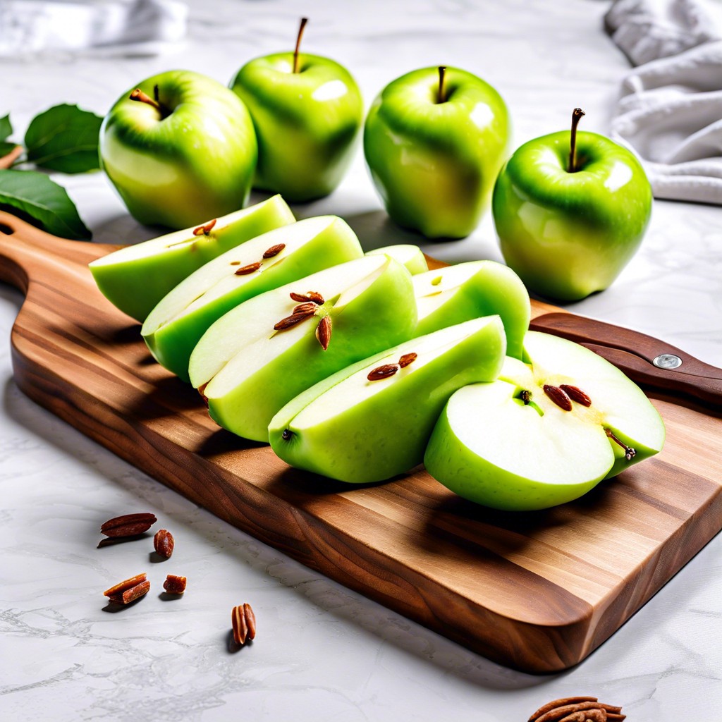 green apple wedges