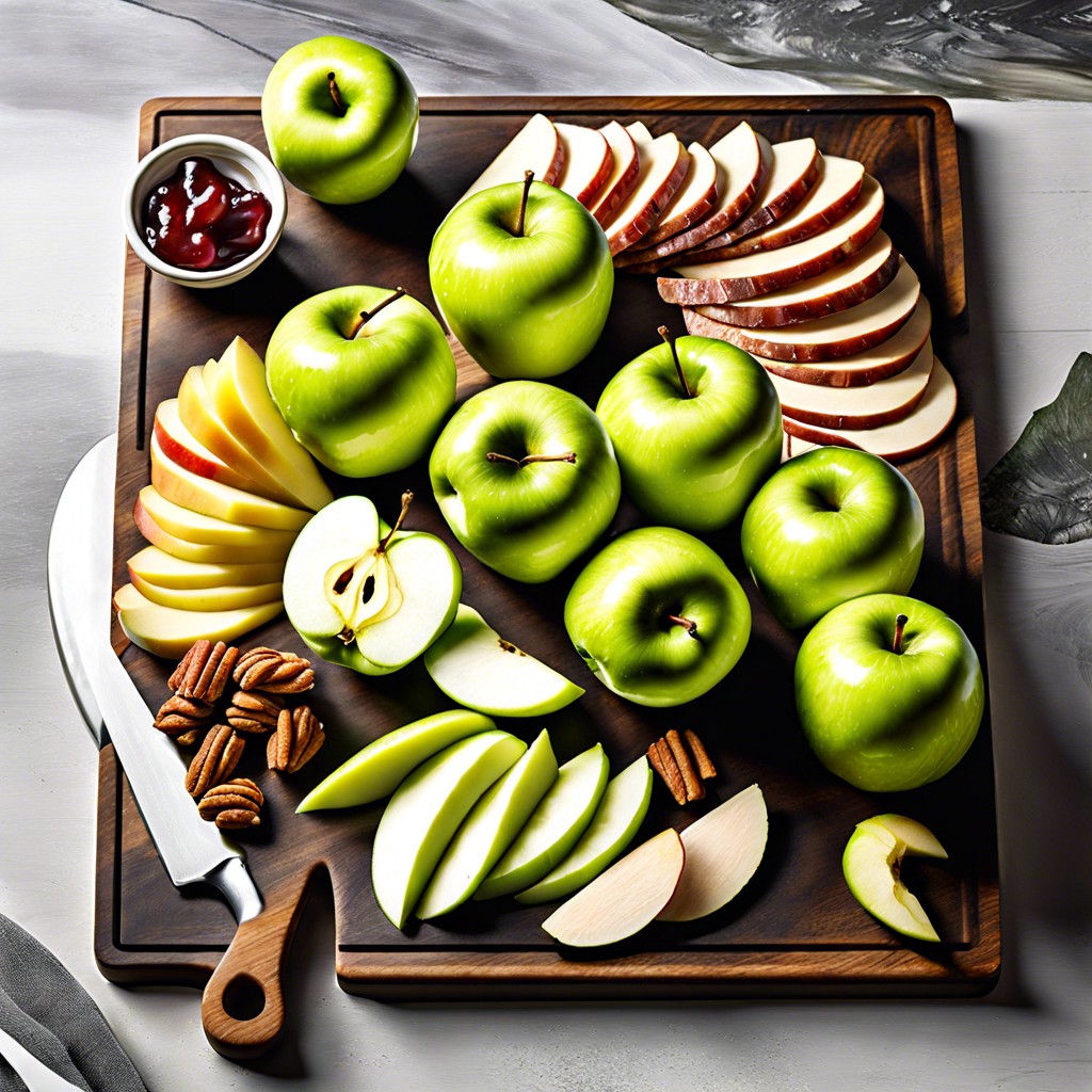 green apple wedges