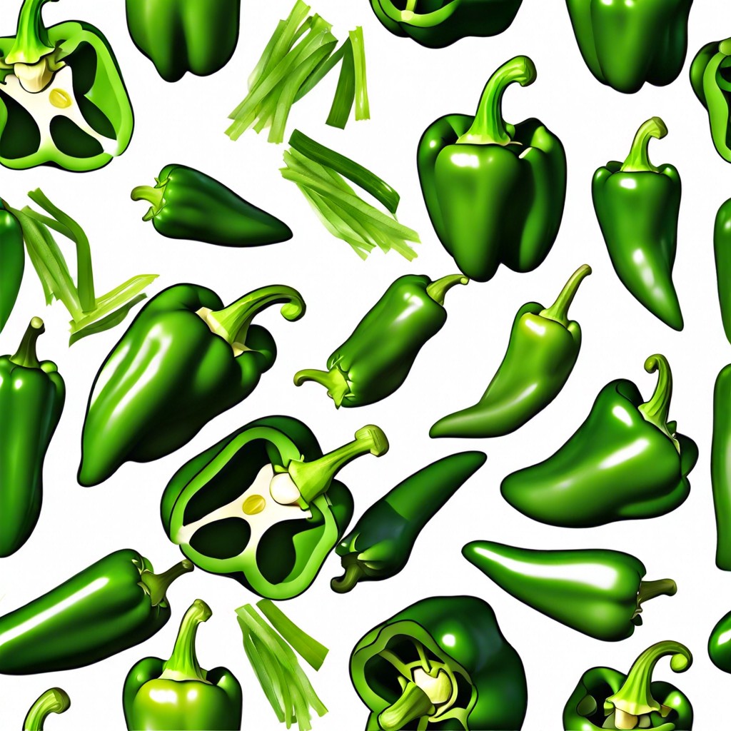 green bell pepper strips