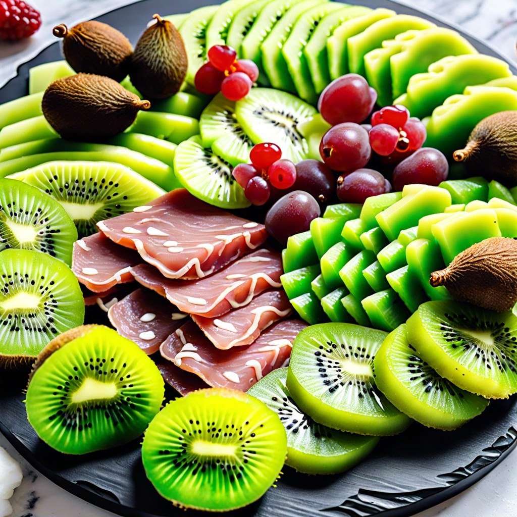 green kiwi slices