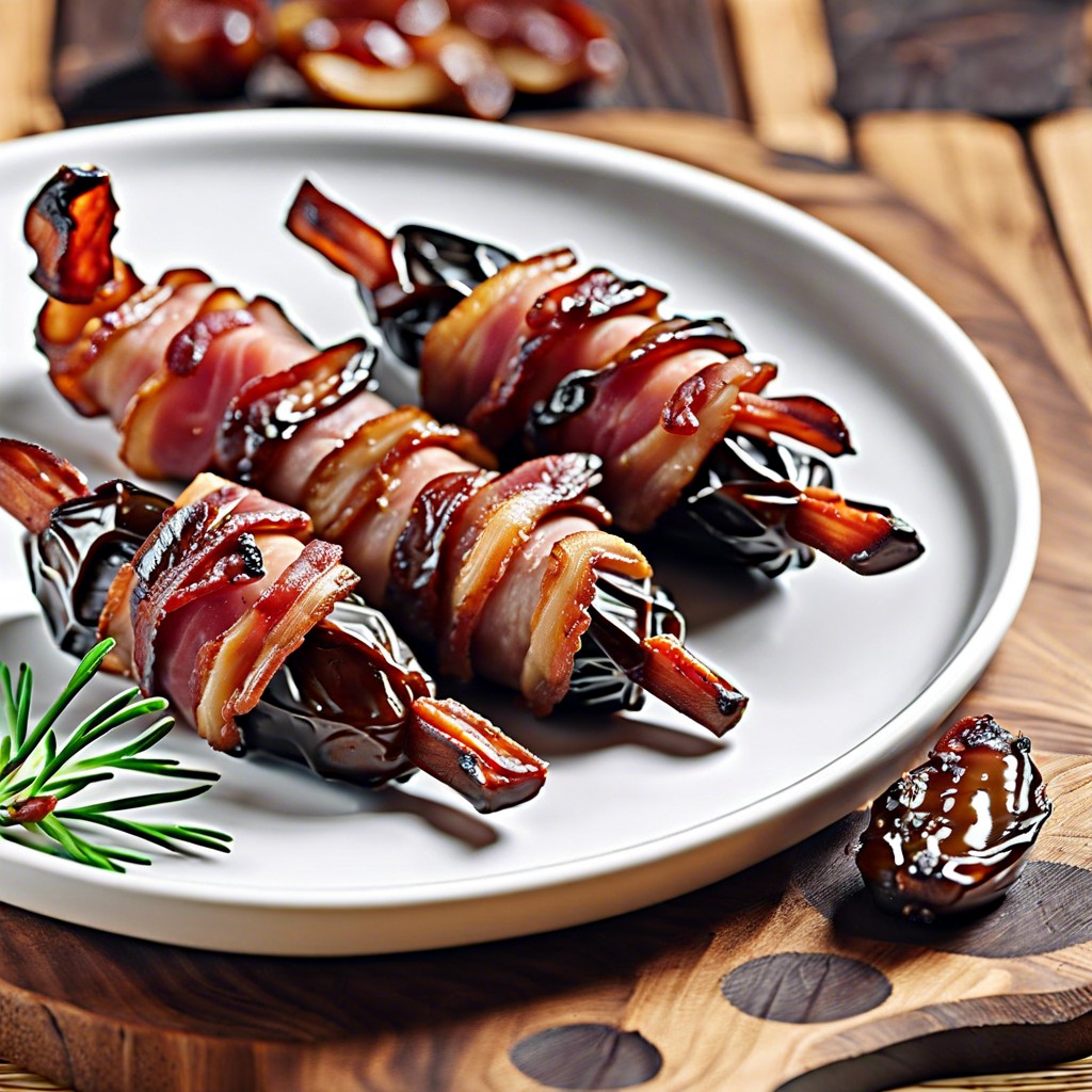 grilled bacon wrapped dates