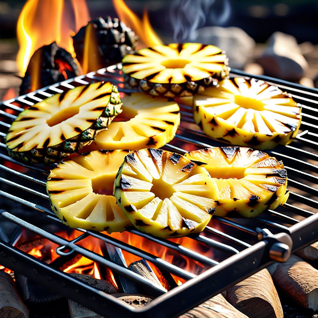 grilled pineapple slices