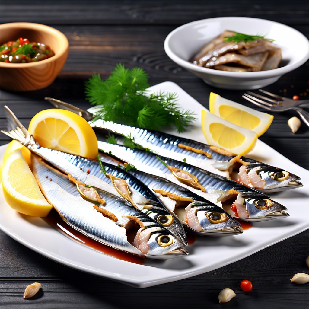 grilled sardine fillets