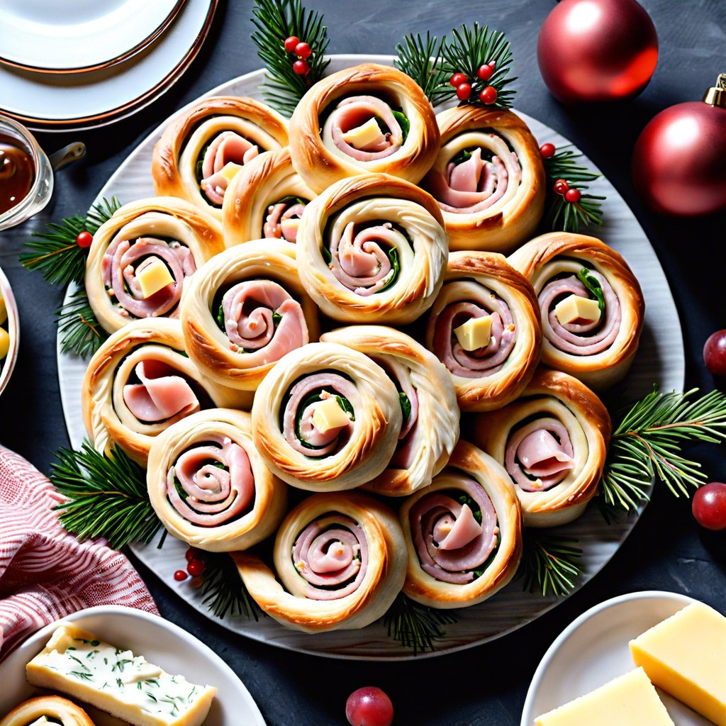 ham and cheese pinwheels