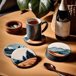 handcrafted ceramic coasters