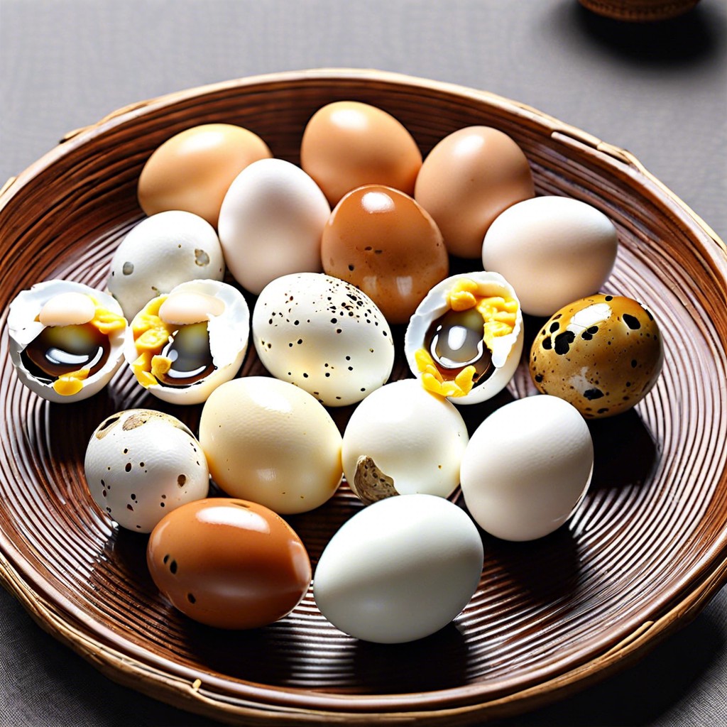 hard boiled quail eggs