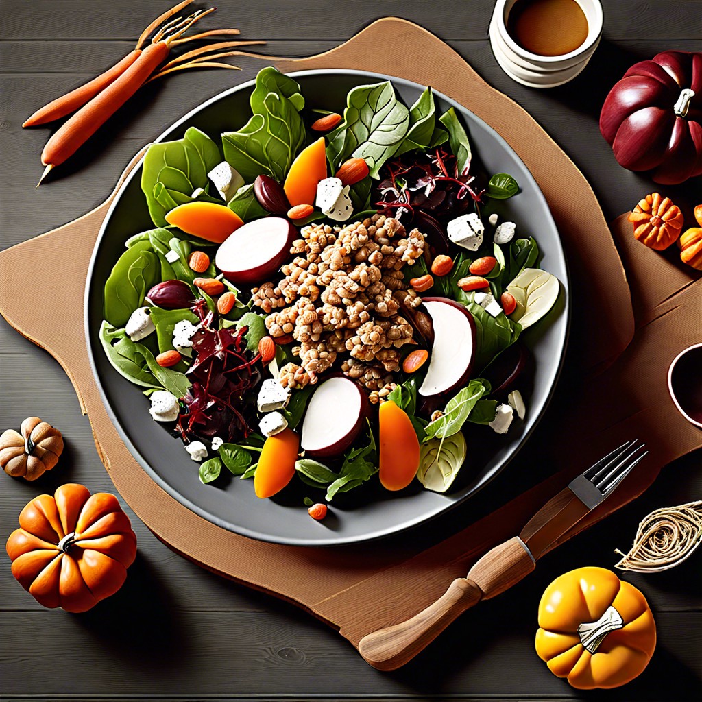 harvest fall salad spread