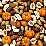 harvest trail mix with pumpkin seeds and dried apples