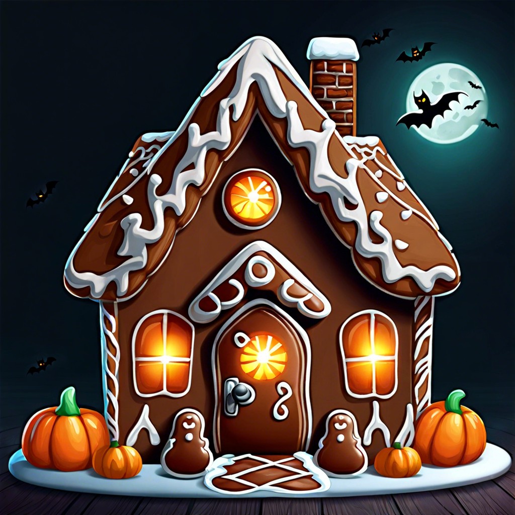 haunted house gingerbread