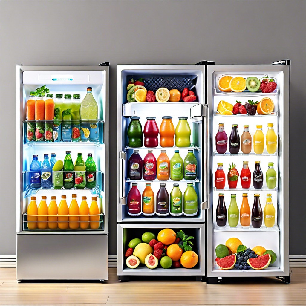 healthy drinks fridge