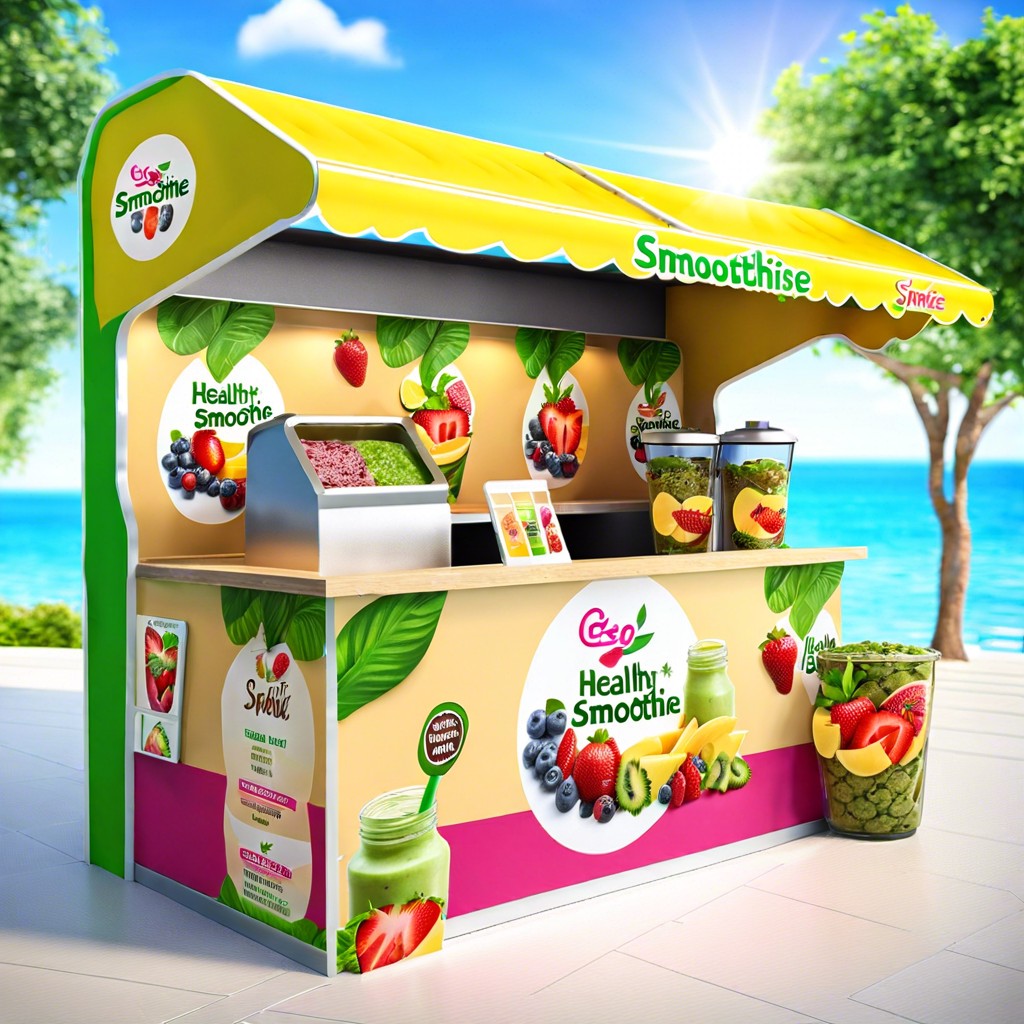 healthy smoothie stand