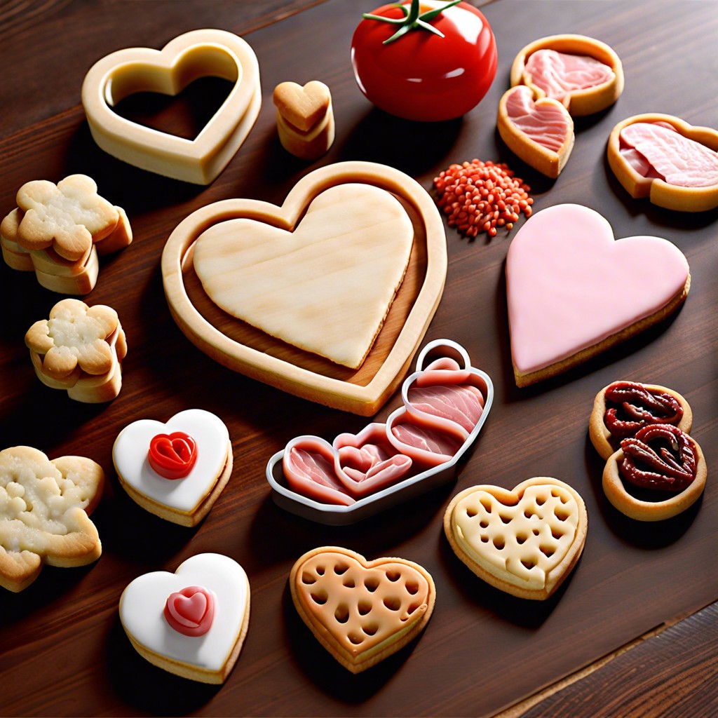 heart shaped cookie cutters for meats