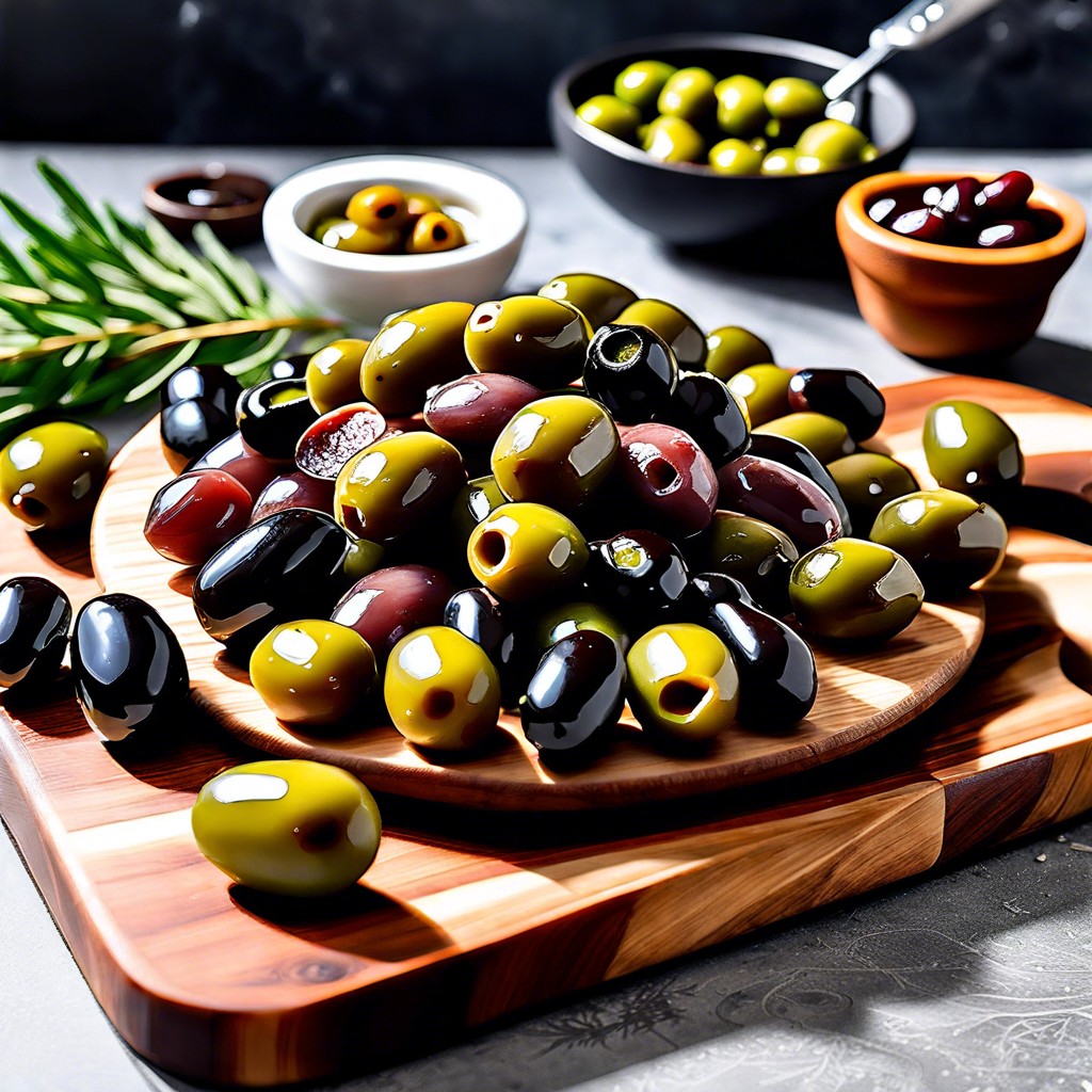 herb marinated olives