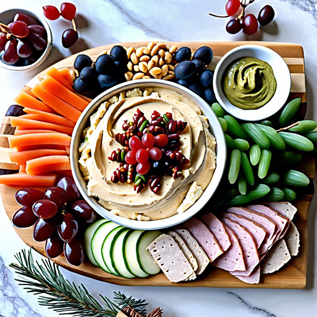 holiday hummus trio