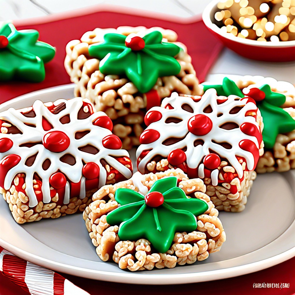 holiday rice krispie treats