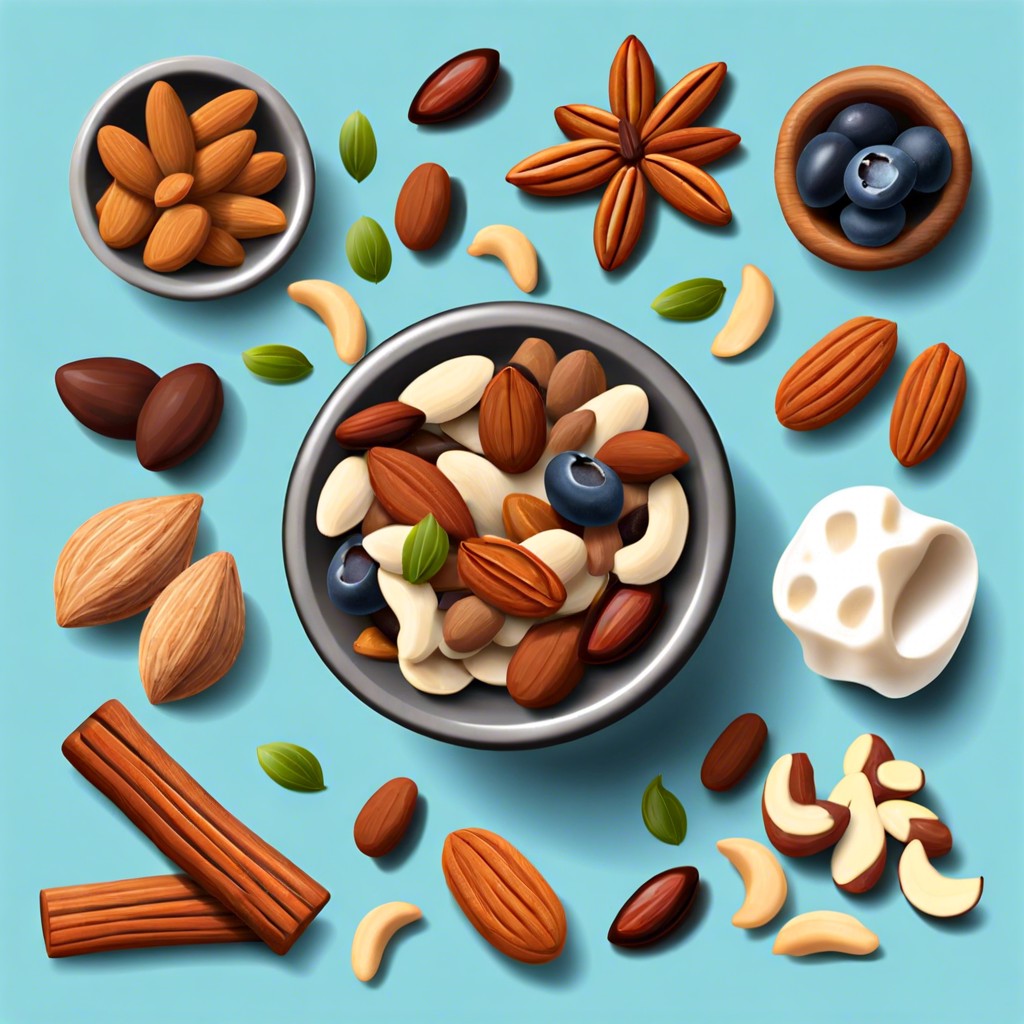 homemade trail mix with dried fruits and nuts