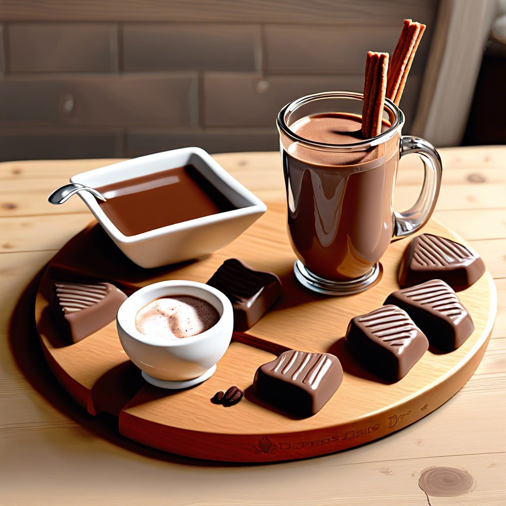 hot chocolate dippers board