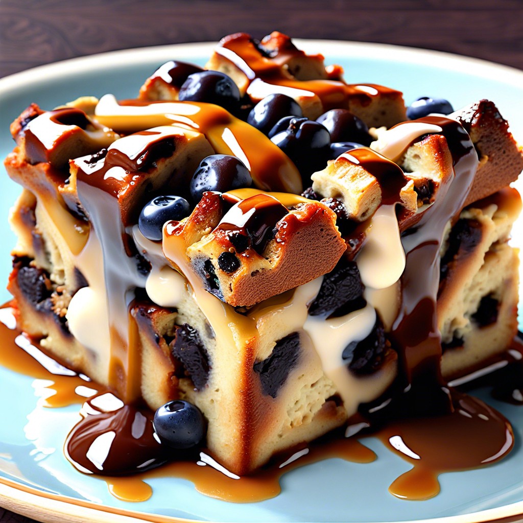 hot cross bun bread pudding