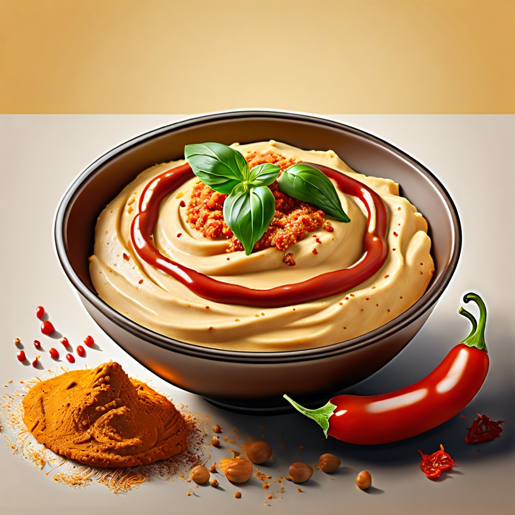 hummus with a sprinkle of paprika