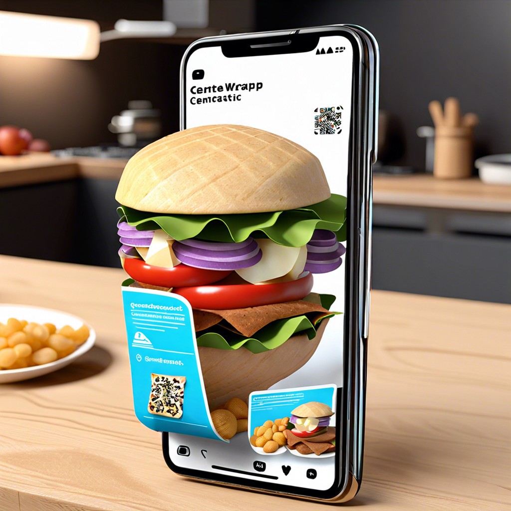 interactive ar codes on wrappers for digital engagement